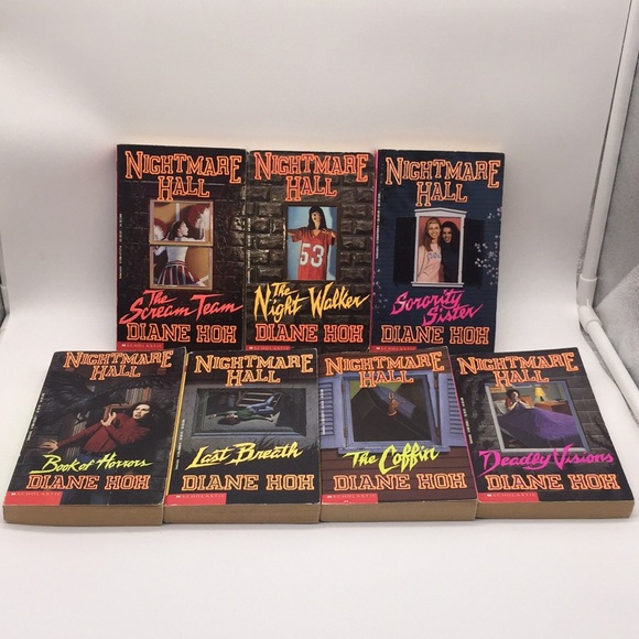 Nightmare Hall 7 Book Lot Diane Hoh Vintage Young Adult Fiction Thriller Horror - Picture 1 of 13